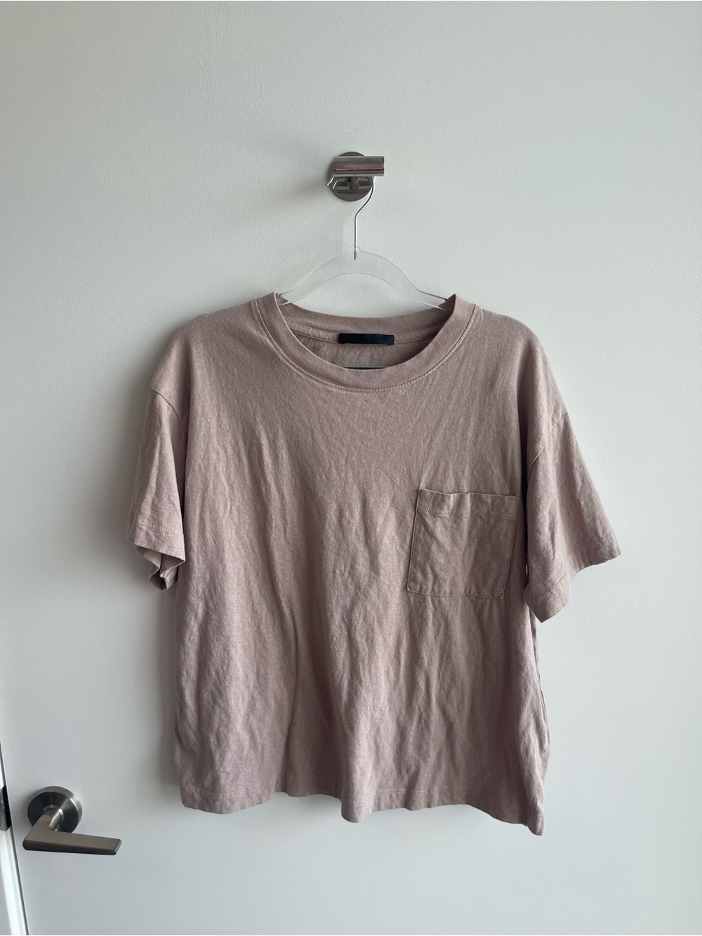 Jenni Kayne Pocket Crew Neck T-Shirt — Dusty Mauve